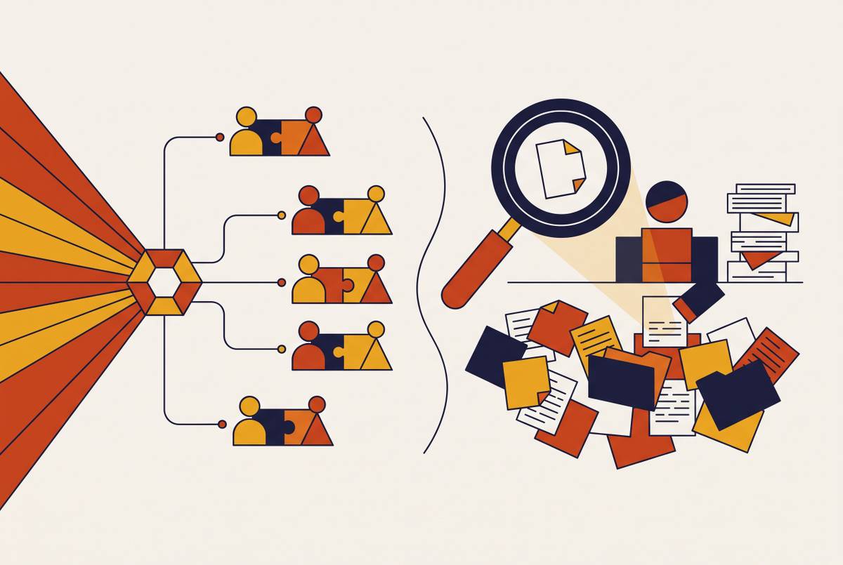Cover illustration for “AI-Powered Investor Matching Versus Manual Research”