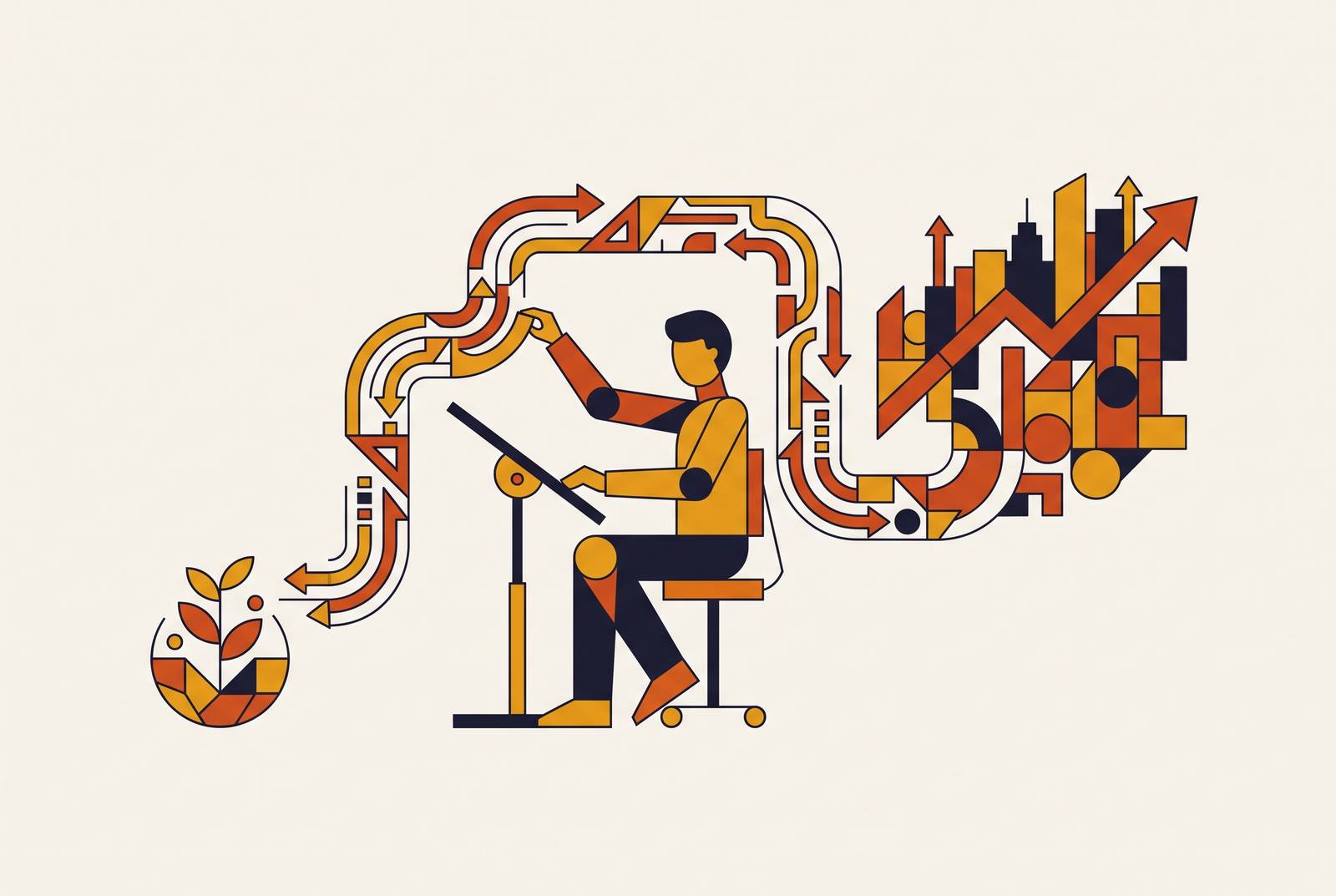 Cover illustration for “Crafting the Founder-Market Fit Narrative for First-Time Founders”