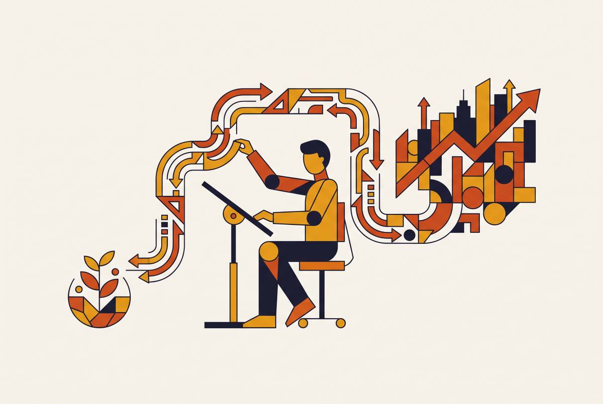 Cover illustration for “Crafting the Founder-Market Fit Narrative for First-Time Founders”