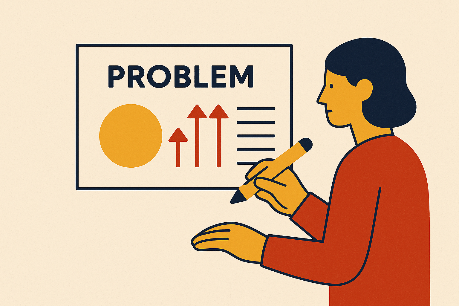 Cover illustration for “Structuring the Problem Slide for a Seed-Stage Pitch Deck”