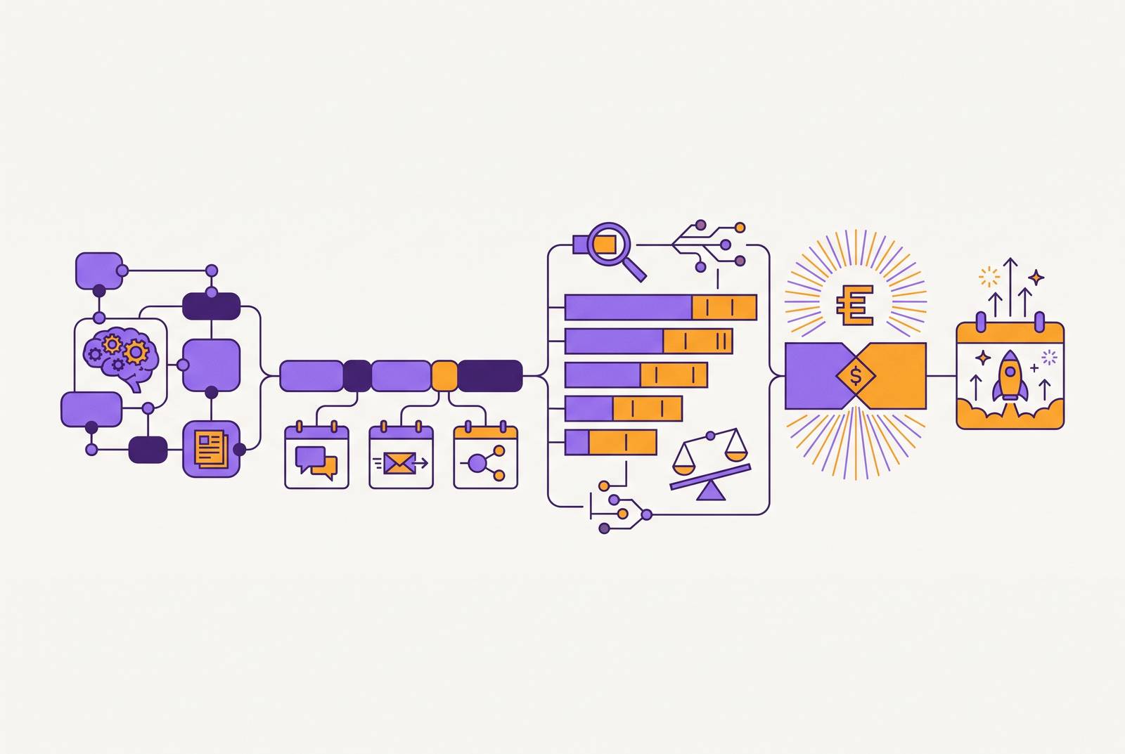 Cover illustration for “Seed Round Fundraising Timeline Week by Week”