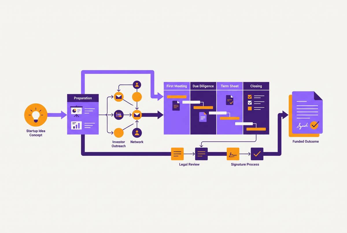 Cover illustration for “Fundraising Process for Pre-Revenue Startups”