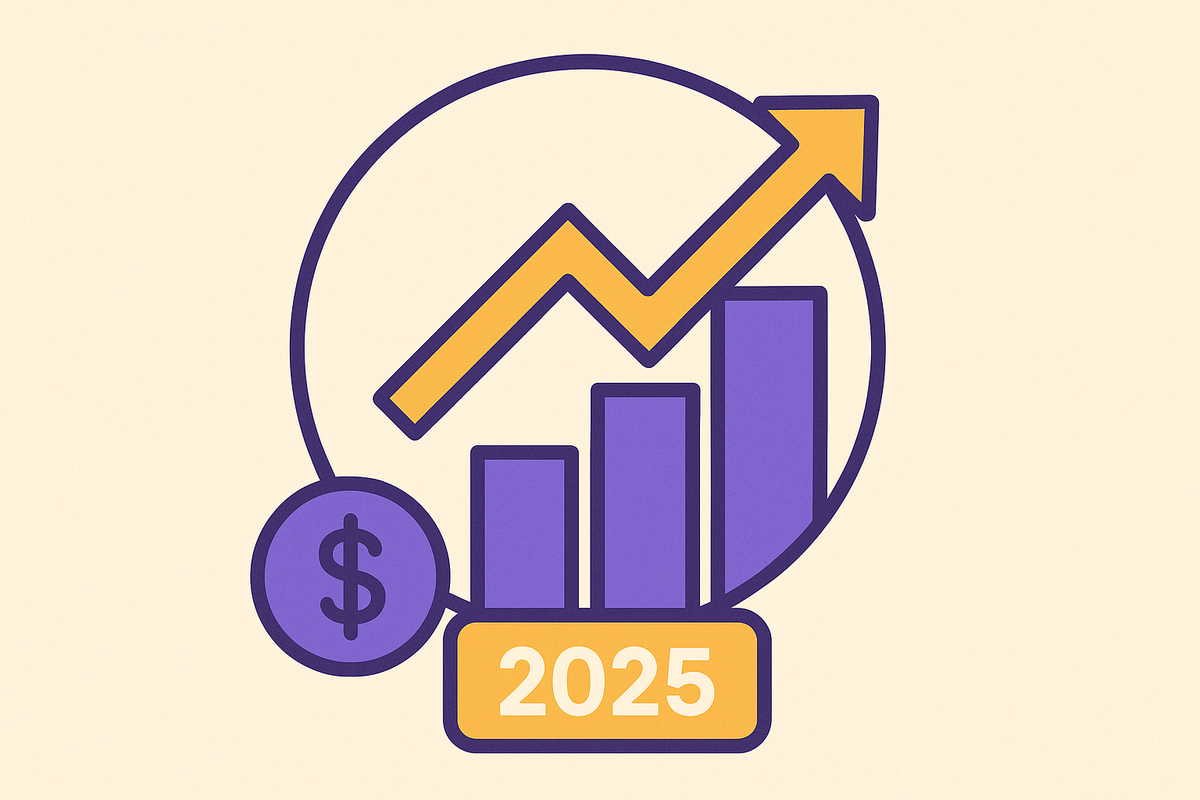Cover illustration for “Series A Round Size and Metrics Expectations in 2025”