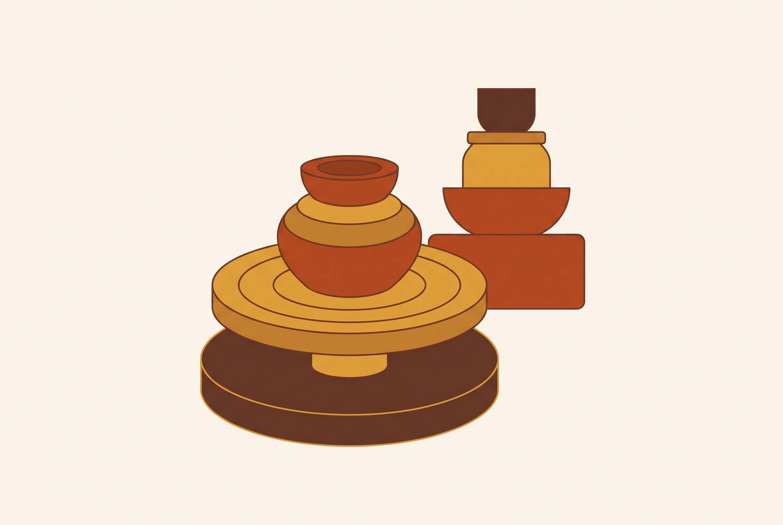 Cover illustration for “Pottery Class Pricing Models for Independent Studios”