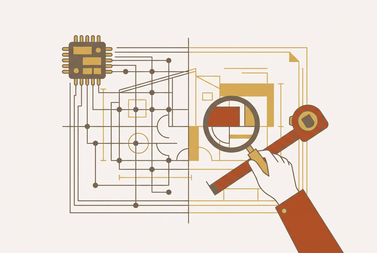Cover illustration for “How AI Reads Construction Documents vs Human Estimators”