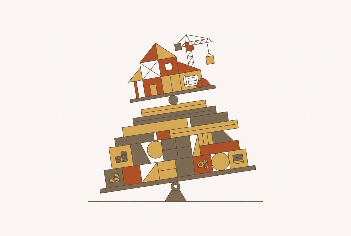 Cover illustration for “Total Cost of Ownership for Estimating Software in Small Contracting Firms”