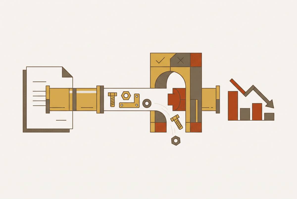 Cover illustration for “Why Single-Document Parsing Pipelines Fail Hardware Set Validation and What Underwriters See in the Loss Data”