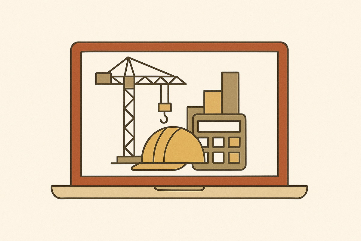 Cover illustration for “Construction Estimating Software Market Consolidation Trends”