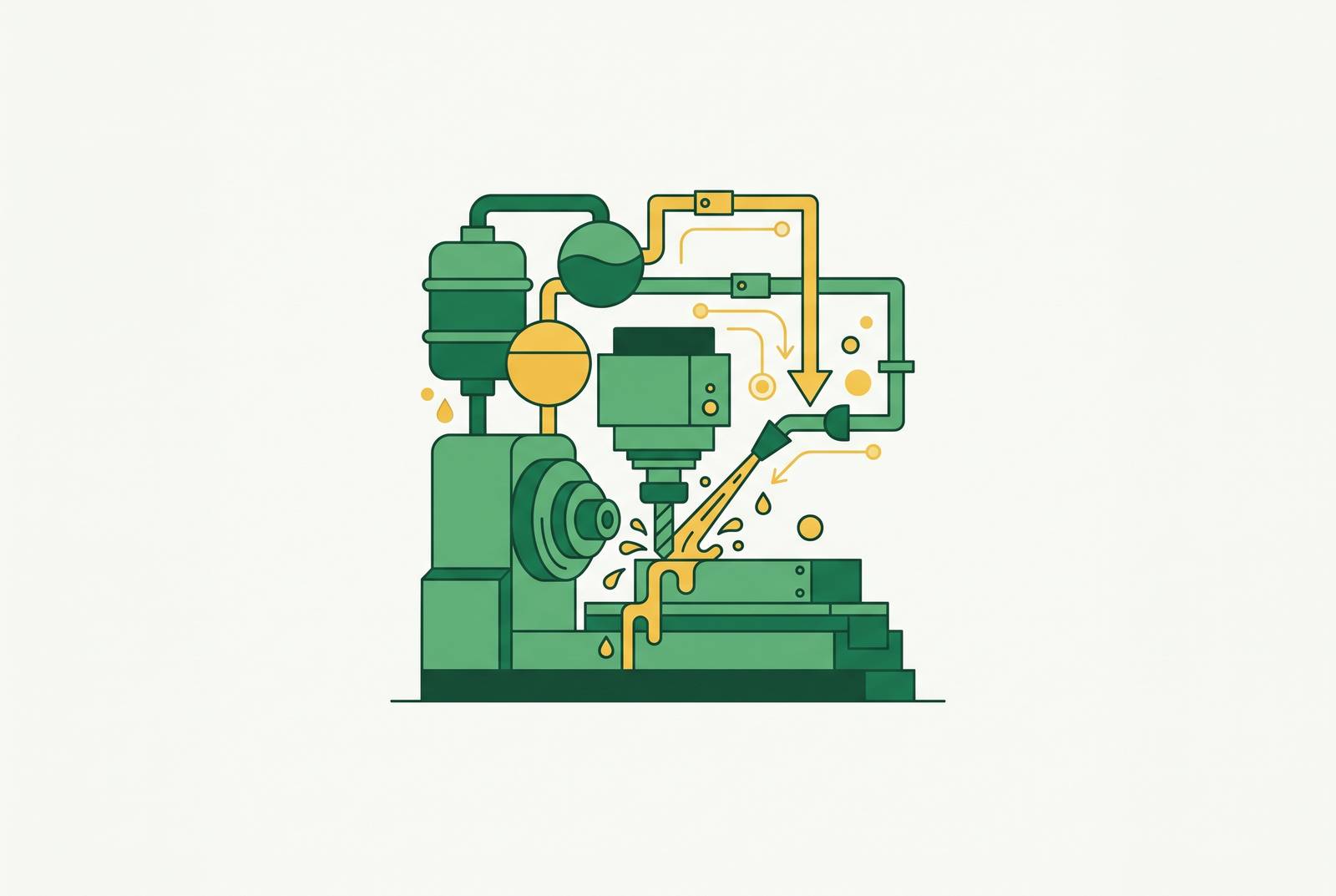 Cover illustration for “Metalworking Fluid Prospecting in Precision Machining Facilities”
