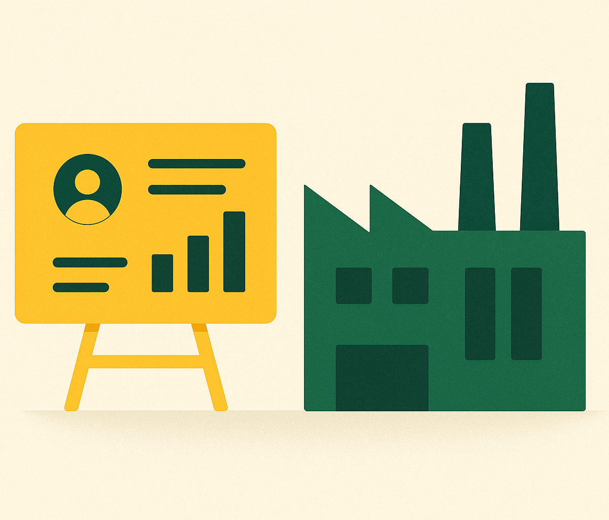 Cover illustration for “How Manufacturing Plant Profiles Differ from Company Profiles”