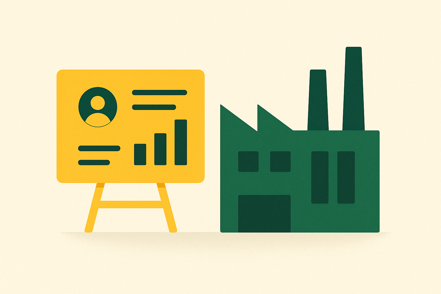 Cover illustration for “How Manufacturing Plant Profiles Differ from Company Profiles”
