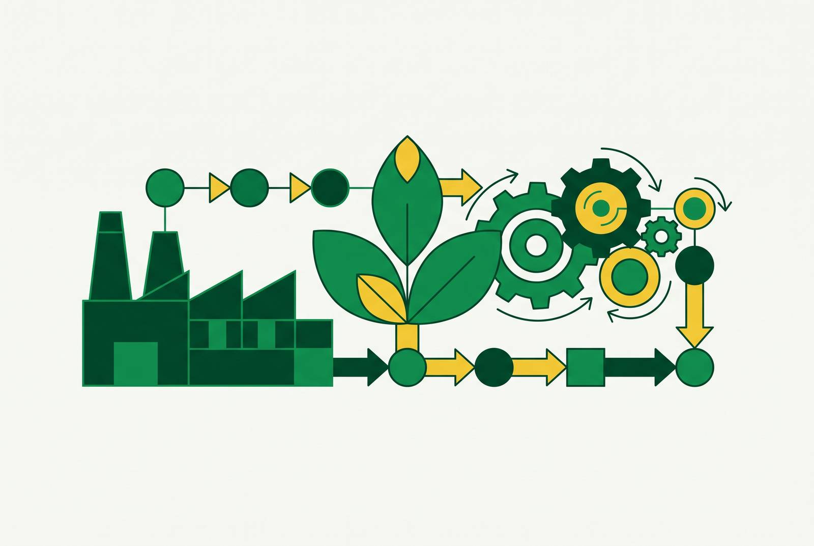 Cover illustration for “Sustainability Commitments as Procurement Triggers in Manufacturing”