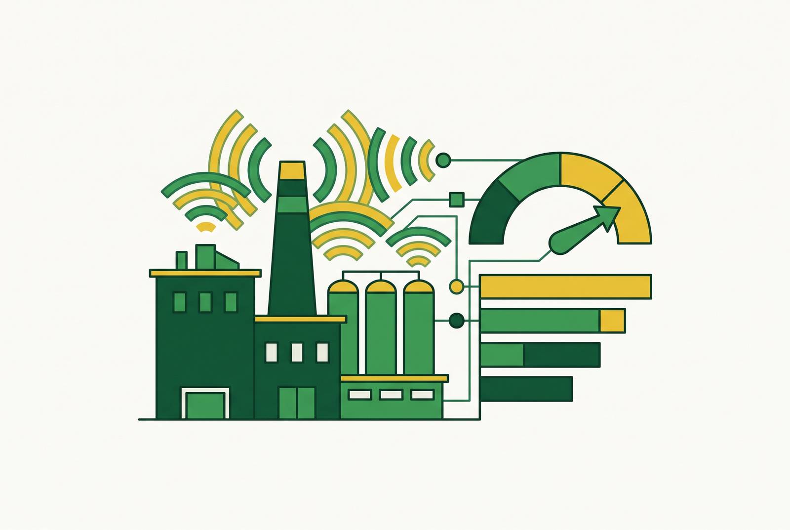 Cover illustration for “Lead Scoring Models for Industrial Prospects Using Facility Signals”