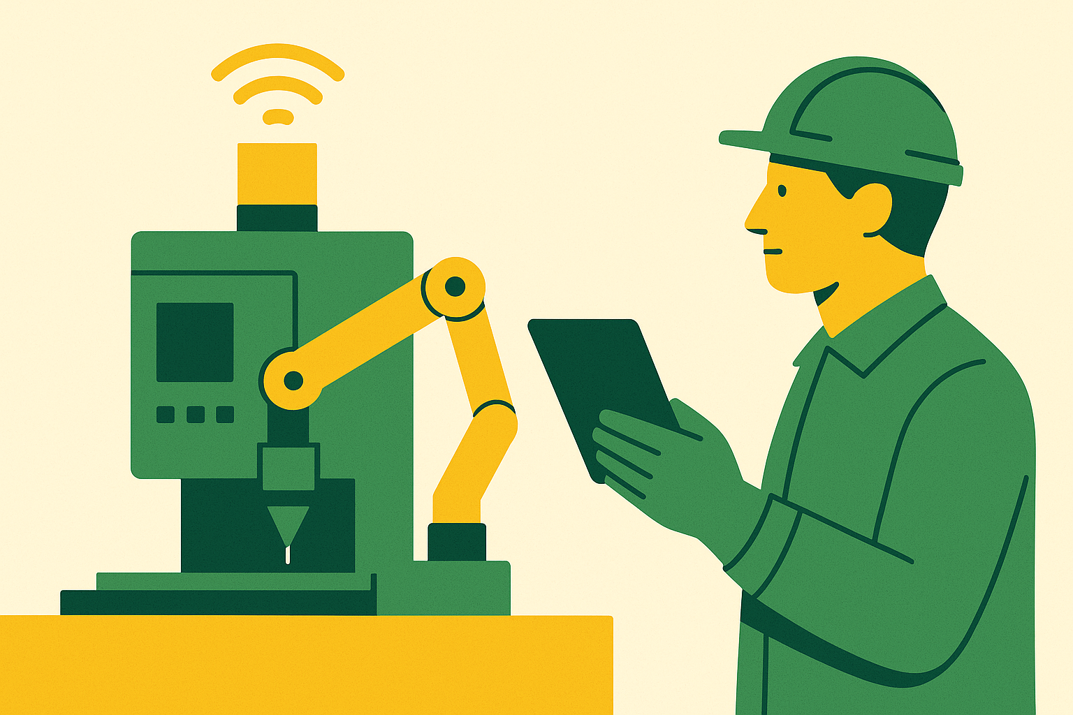 Cover illustration for “Equipment Upgrade Signals in Metal Fabrication Plants”
