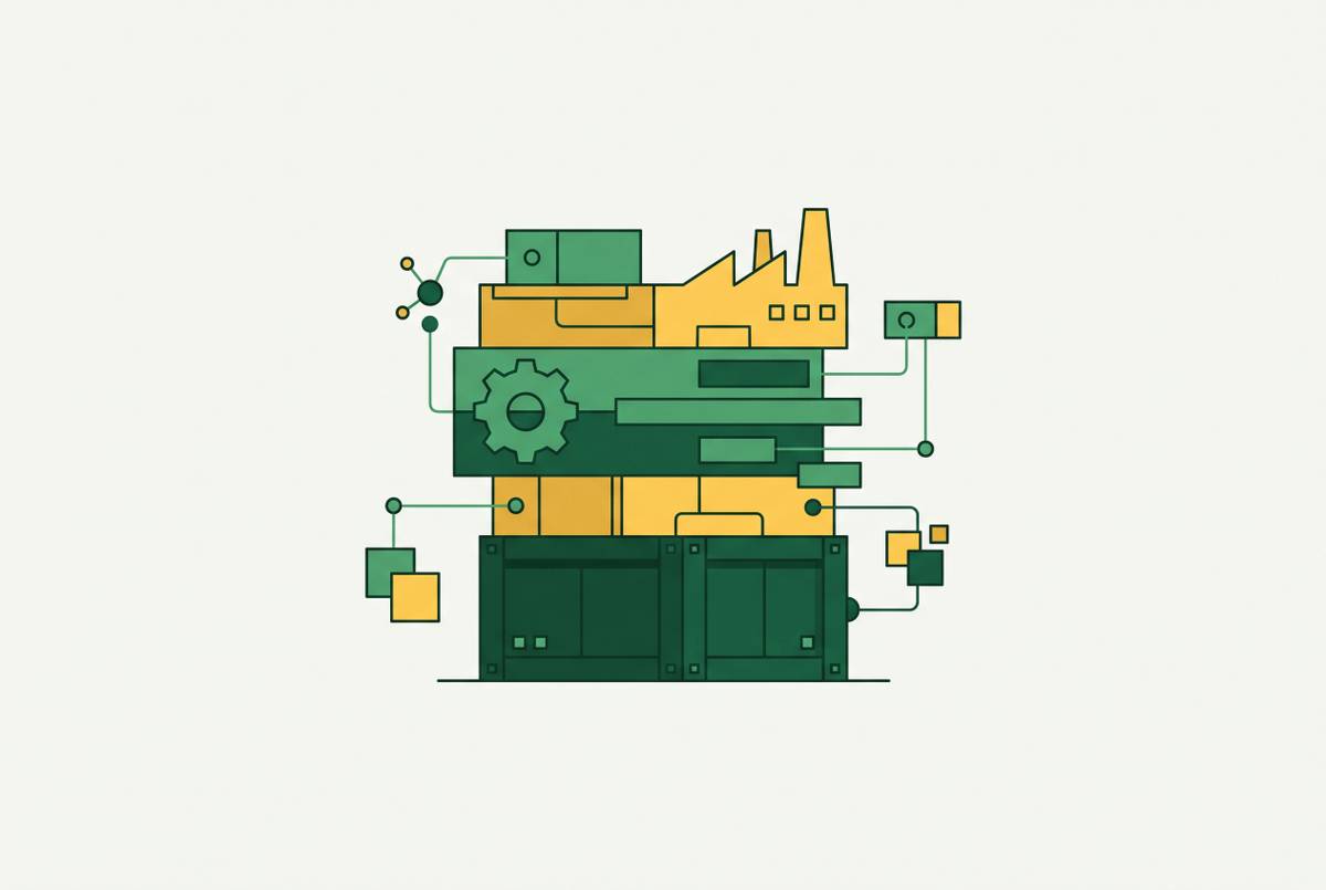 Cover illustration for “Building a Sales Operations Tech Stack for Industrial and Manufacturing Sales”