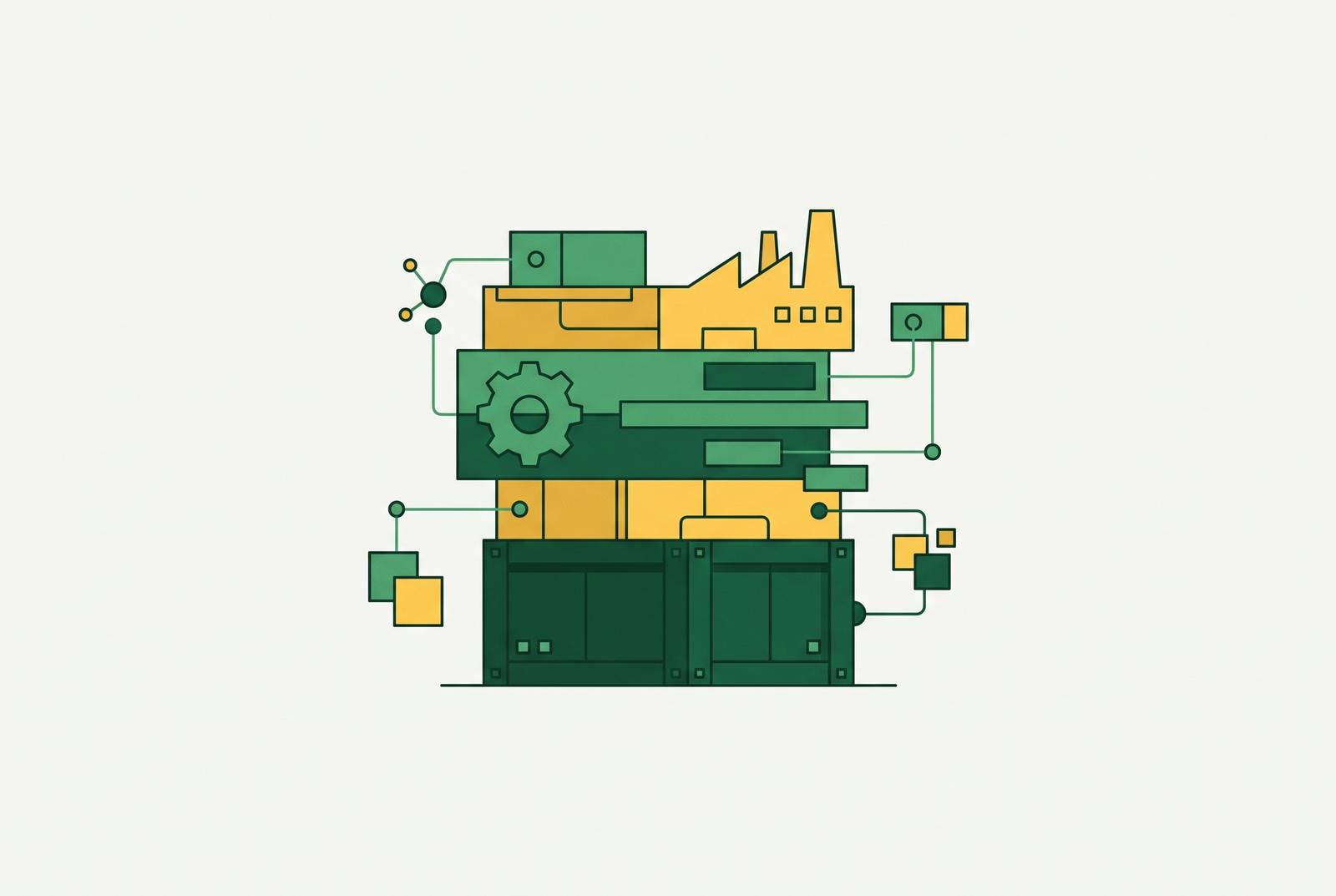 Cover illustration for “Building a Sales Operations Tech Stack for Industrial and Manufacturing Sales”
