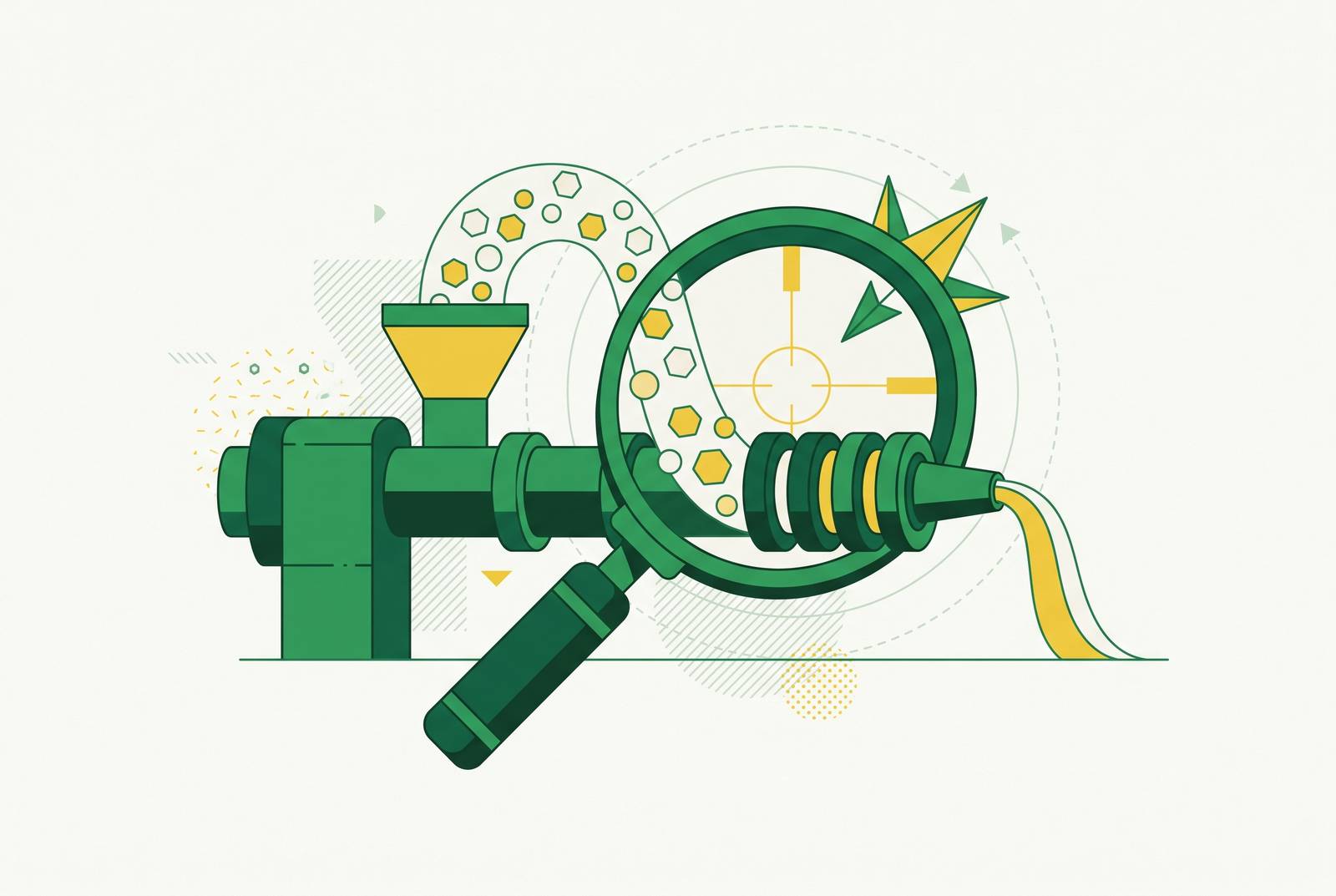 Cover illustration for “Prospecting Strategy for Plastics and Polymer Processors”