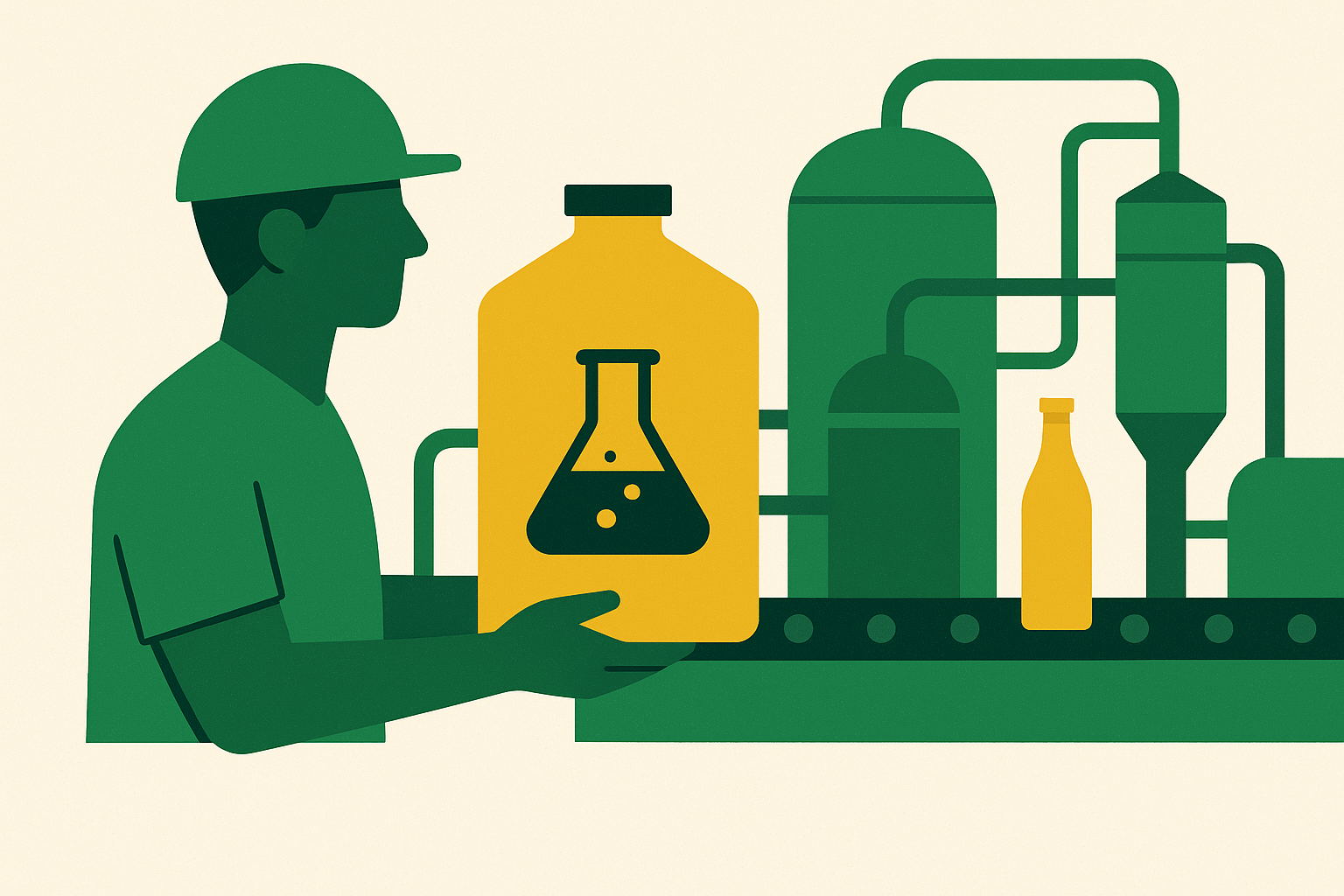 Cover illustration for “Selling Specialty Chemicals Into Food and Beverage Processing Plants”