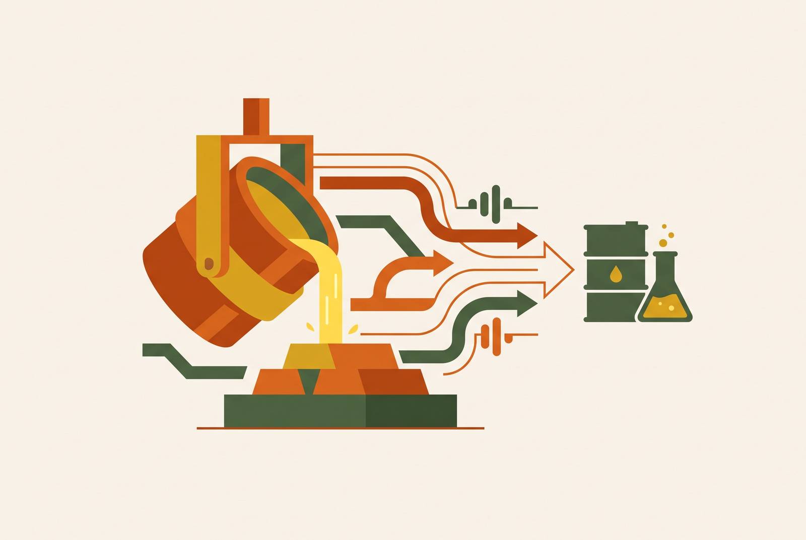 Cover illustration for “U.S. Primary Metals Industry Purchasing Signals for Chemical Suppliers”