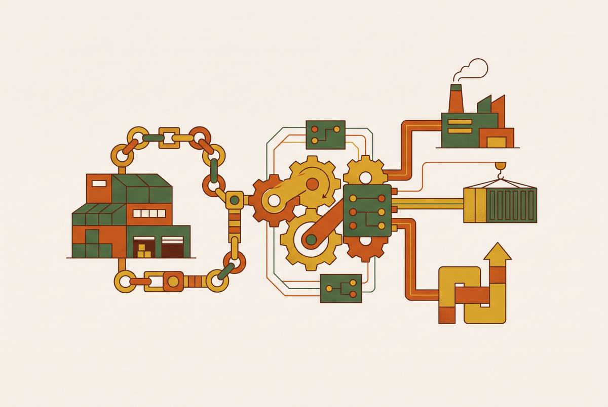Cover illustration for “Systems-Level Thinking Applied to Manufacturing Procurement”