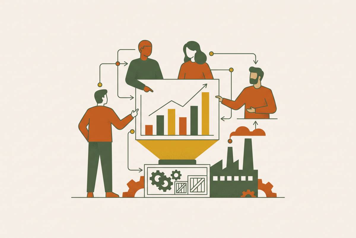 Cover illustration for “Collaborative Forecasting in Salesforce for Industrial Sales Teams”