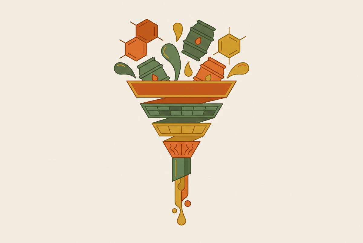 Cover illustration for “Conversion Funnel Mapping for Specialty Chemical Distributors”