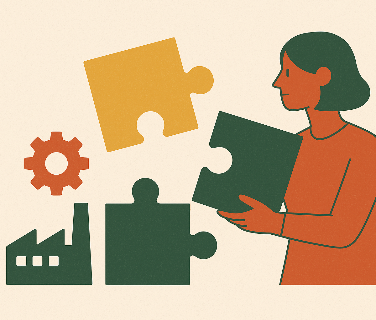 Cover illustration for “B2B Marketing Strategy for Manufacturing Suppliers”