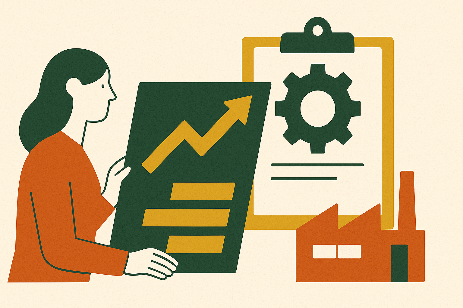 Cover illustration for “How to Build a Sales Strategy When Your Customers Are Manufacturers”