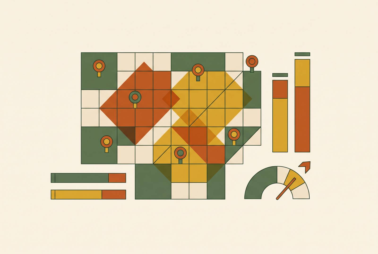 Cover illustration for “Market Coverage Benchmarks for Industrial Sales Teams”