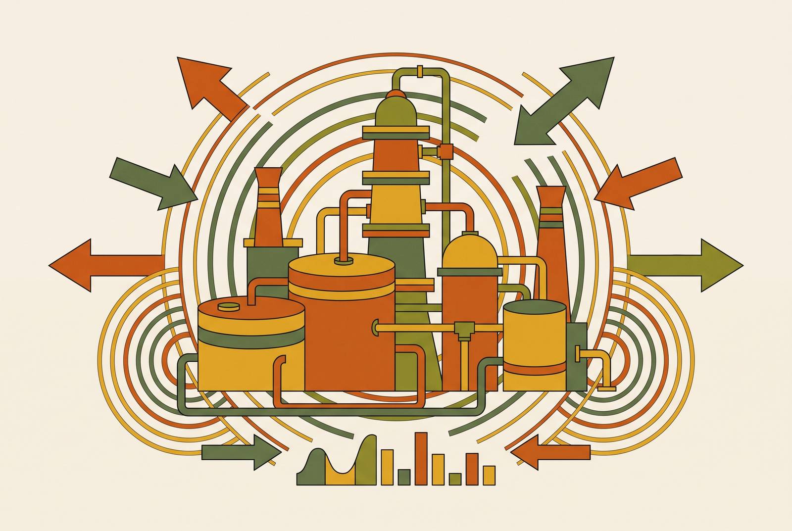 Cover illustration for “Real-Time Activity Signals That Indicate a Plant Is Expanding or Contracting”