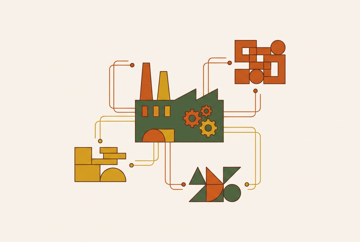 Cover illustration for “Cross-Sell Opportunities in Existing Manufacturing Accounts”