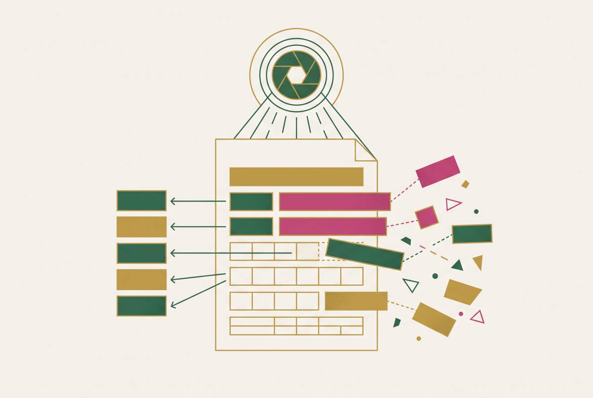 Cover illustration for “Why Vision Language Models Are Not Enough for Production Document Extraction”