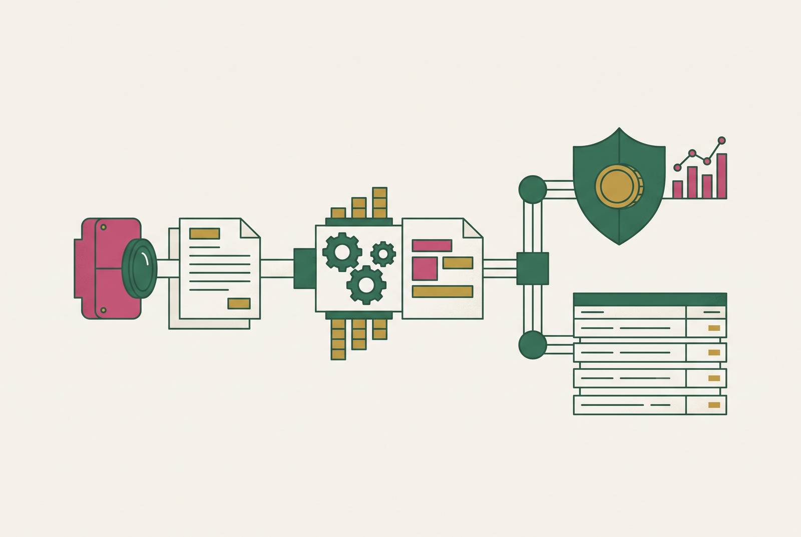 Cover illustration for “Document AI for BFSI Production Pipelines”
