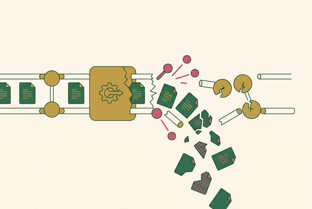 Cover illustration for “Upstream Model Update Failures in Document AI Pipelines”