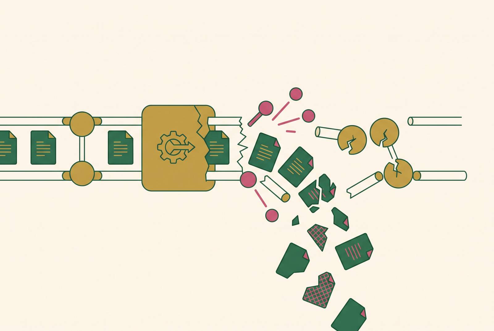 Cover illustration for “Upstream Model Update Failures in Document AI Pipelines”