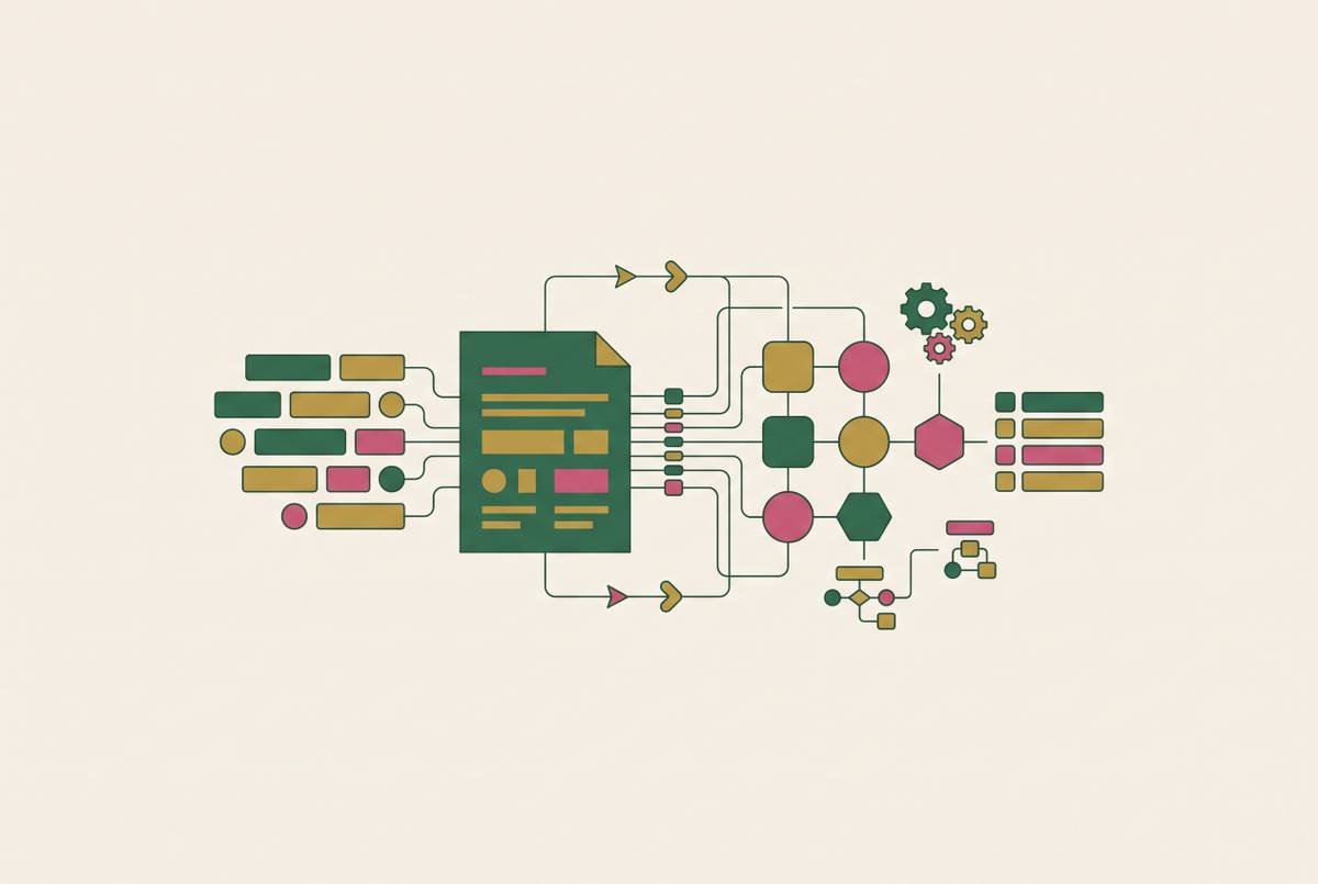 Cover illustration for “Extraction API Design Patterns for Agentic Document Workflows”