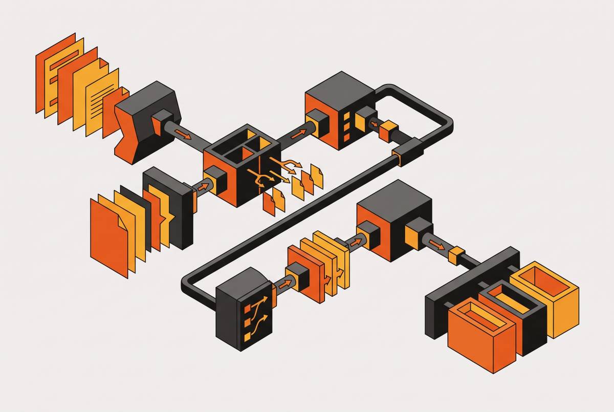 Cover illustration for “Orchestration Patterns for Document Ingestion Pipelines”