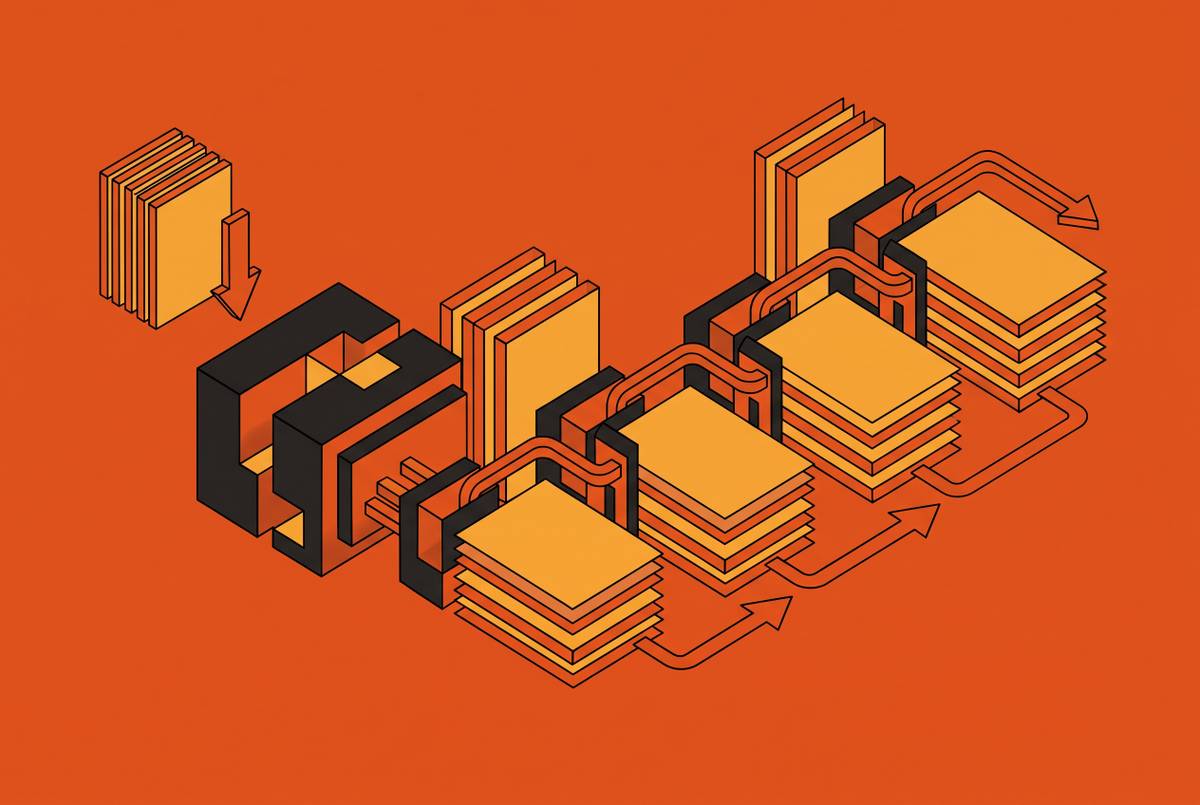 Cover illustration for “Stateful Document Processing for Multi-Page Reasoning Tasks”