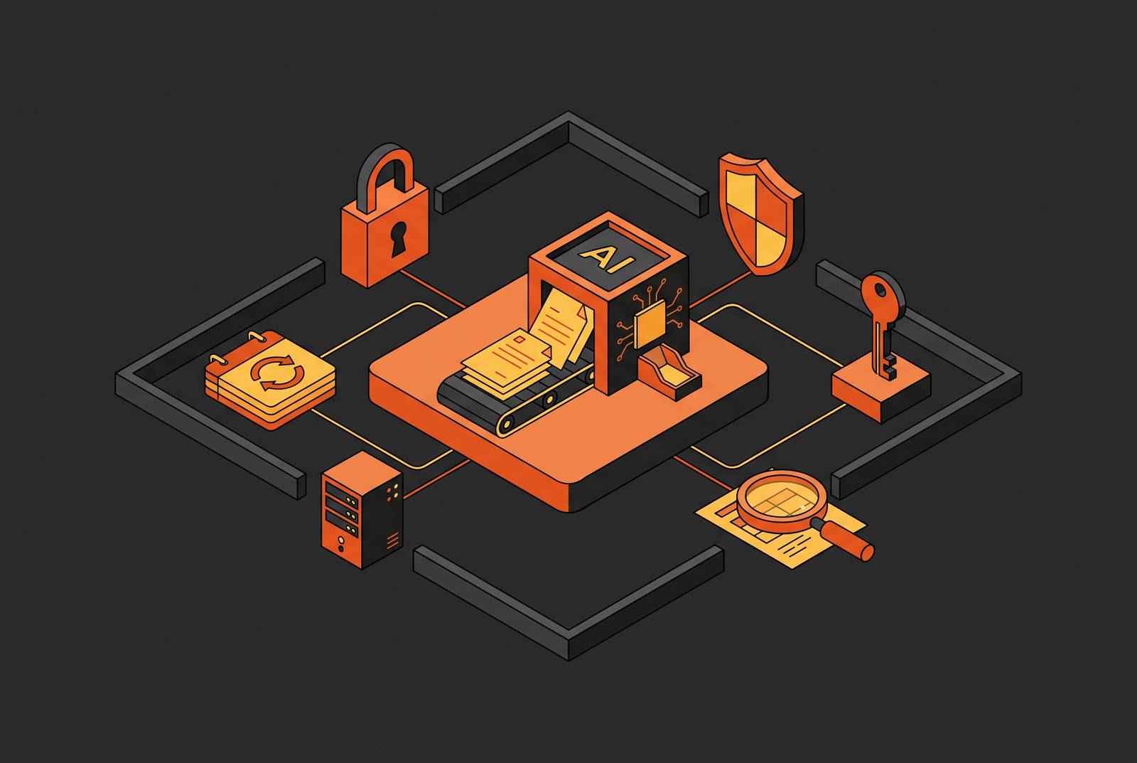 Cover illustration for “SOC 2 Type II Controls for AI Document Processing Vendors”