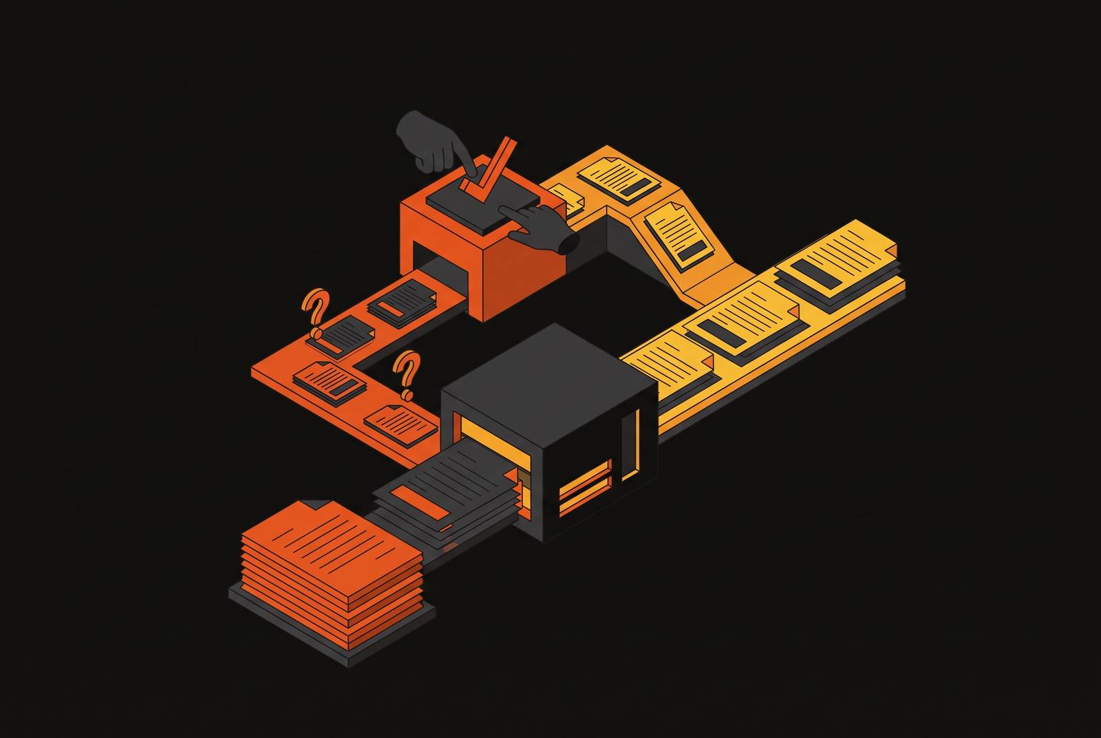 Cover illustration for “Human-in-the-Loop Review Workflows for Low-Confidence Extractions”
