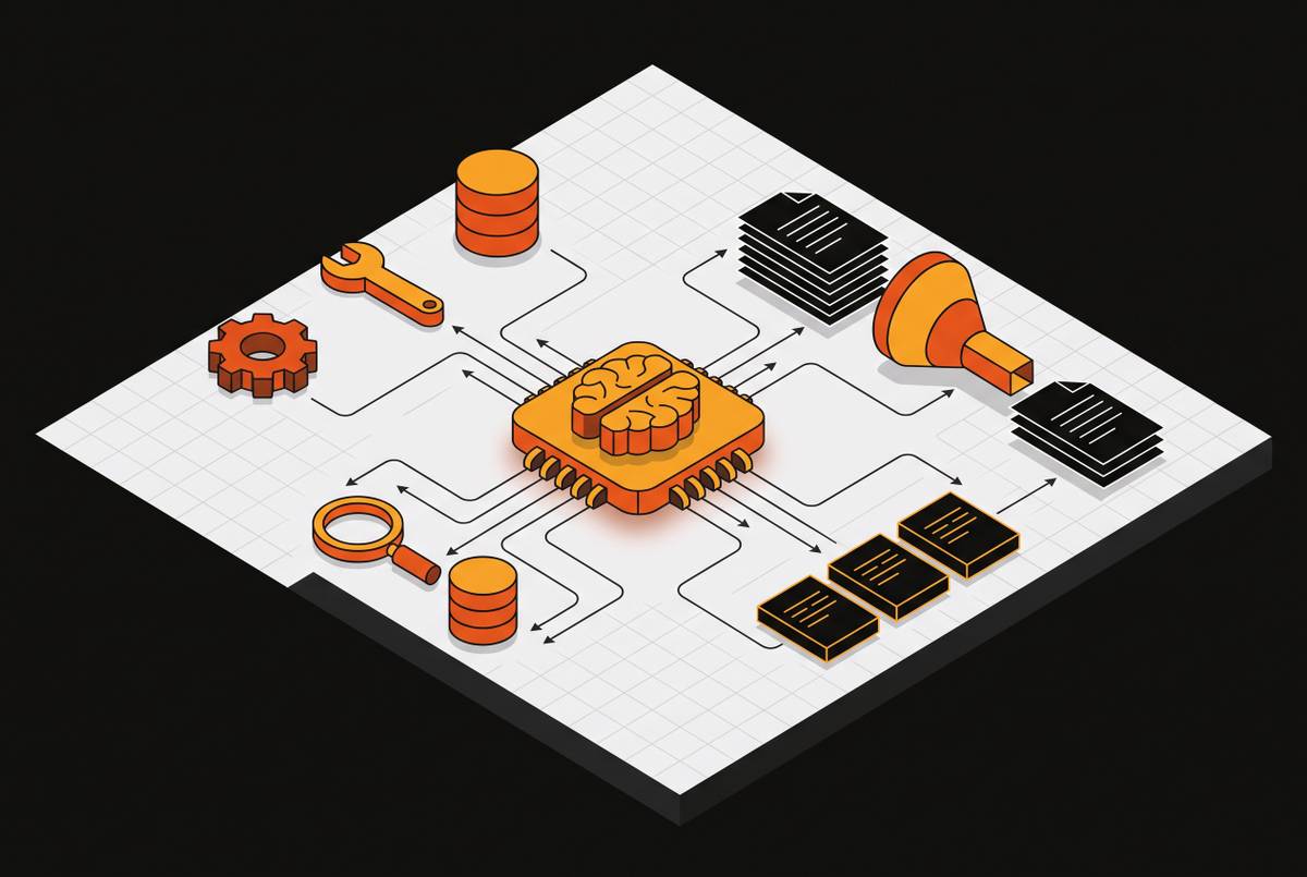 Cover illustration for “Agentic Document Workflows With Tool-Calling LLMs”