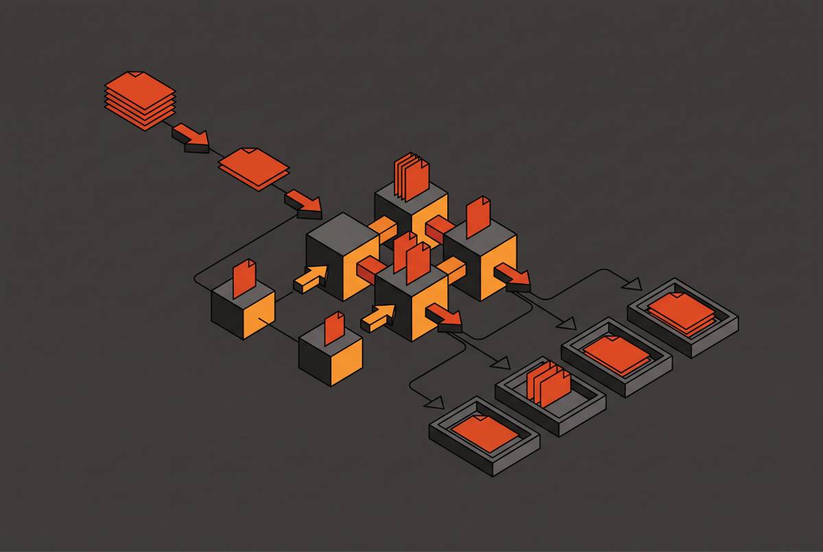 Cover illustration for “Document Routing Logic in Multi-Agent AI Pipelines”