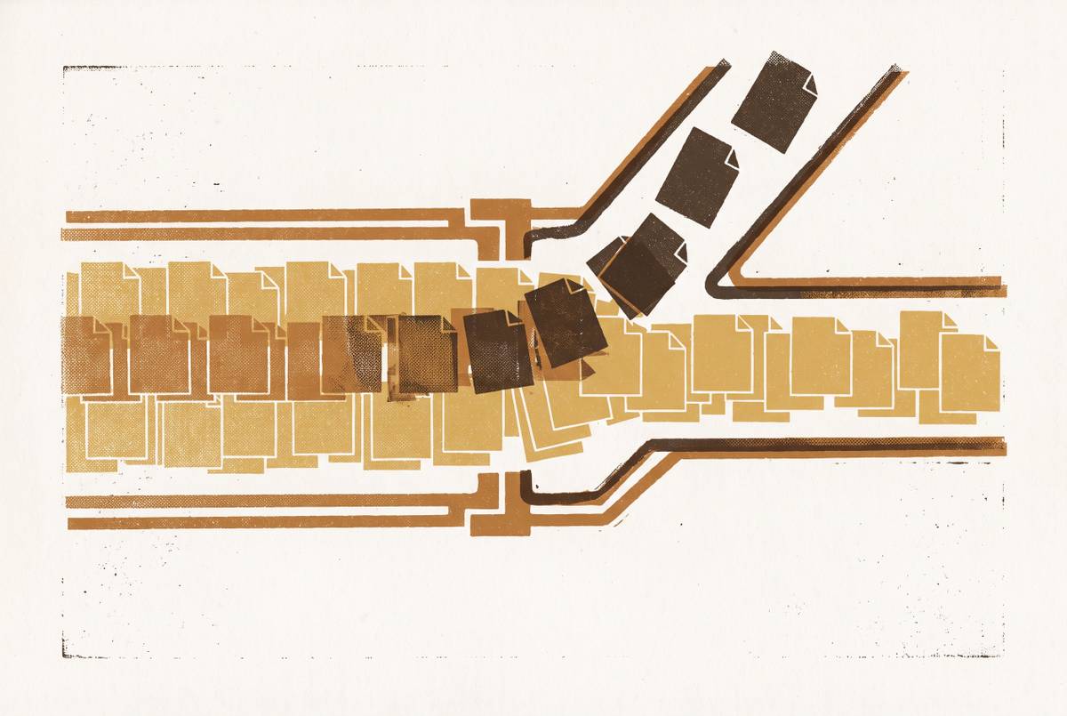 Cover illustration for “Exception Handling Workflows in High-Volume Document Automation”