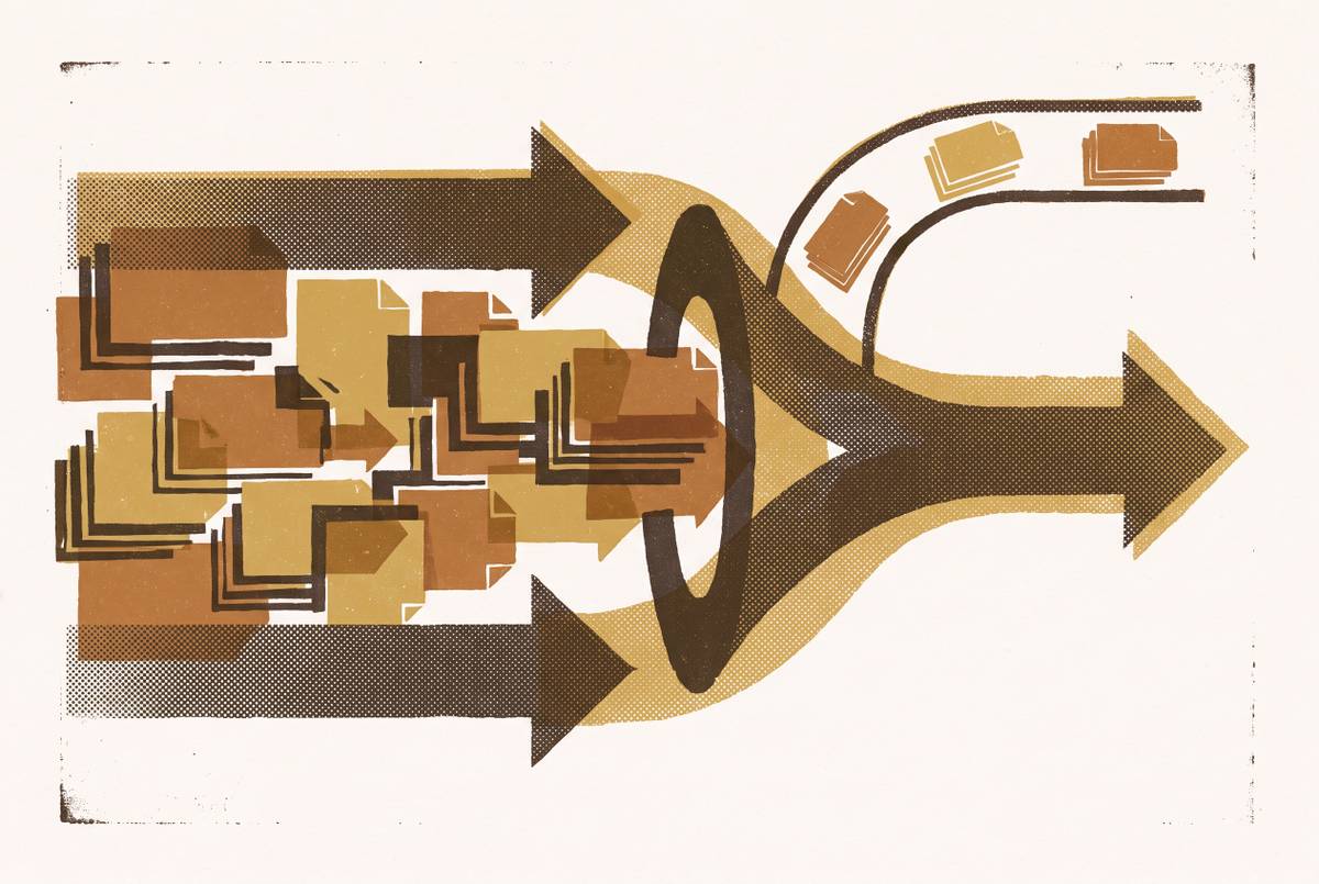 Cover illustration for “Exception Handling Workflows in High-Volume Document Automation”