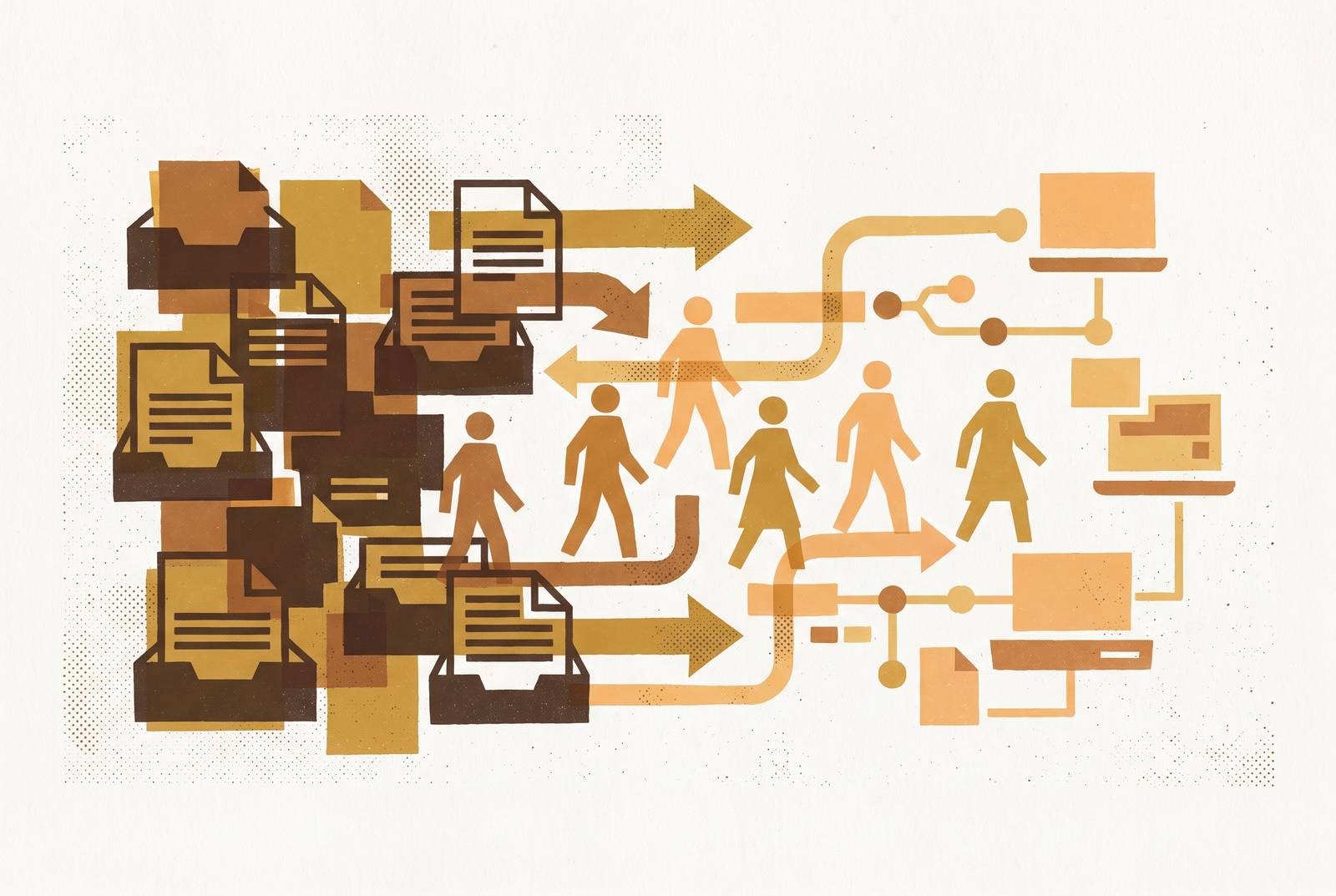 Cover illustration for “Headcount Reallocation Framing for Document Automation Business Cases”