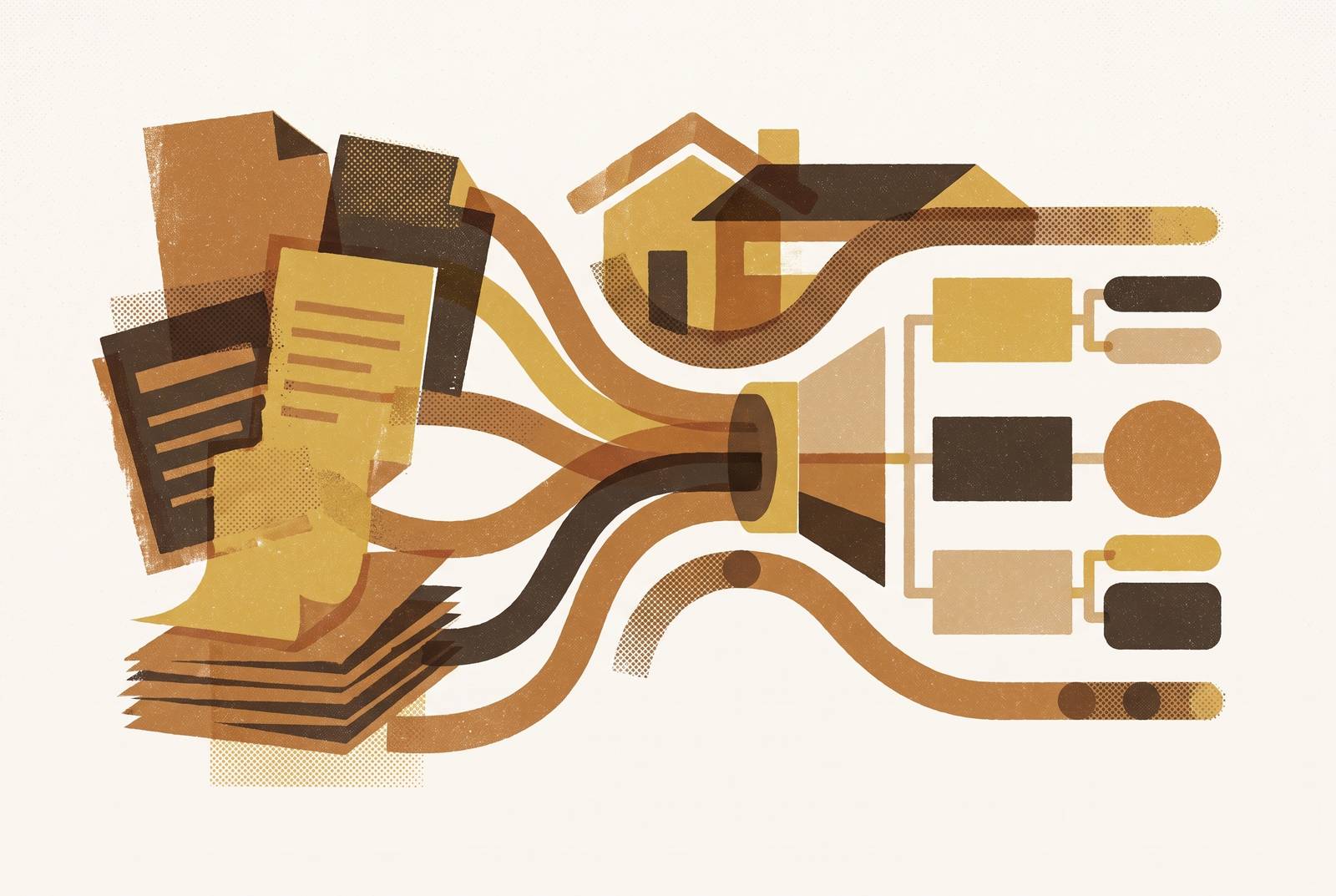 Cover illustration for “Redesigning Mortgage Underwriting Workflows Around AI Document Extraction”
