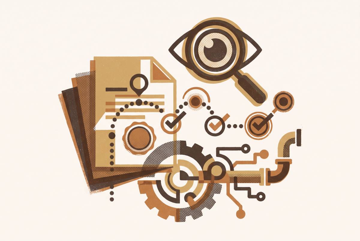 Cover illustration for “Audit Trail Requirements When AI Replaces Human Document Review”