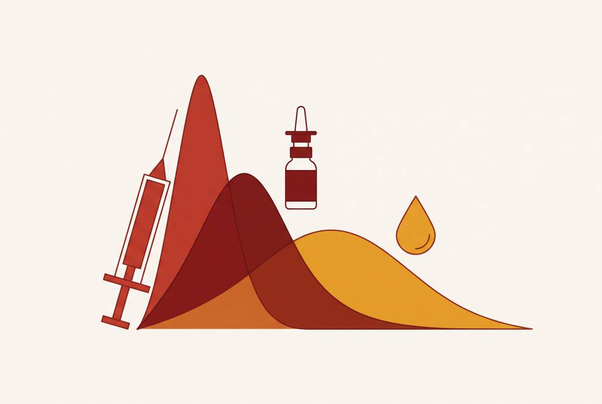 Cover illustration for “Cmax and Tmax Profiles Across Subcutaneous, Intravenous, and Intranasal Routes”