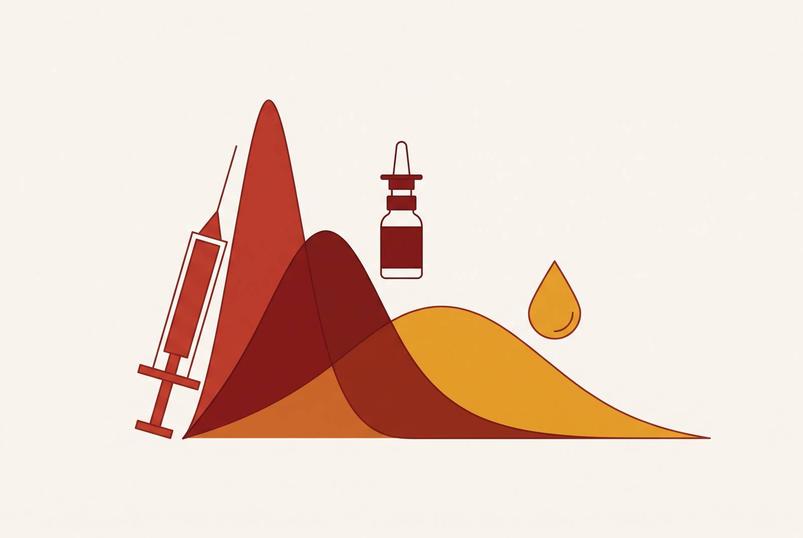 Cover illustration for “Cmax and Tmax Profiles Across Subcutaneous, Intravenous, and Intranasal Routes”