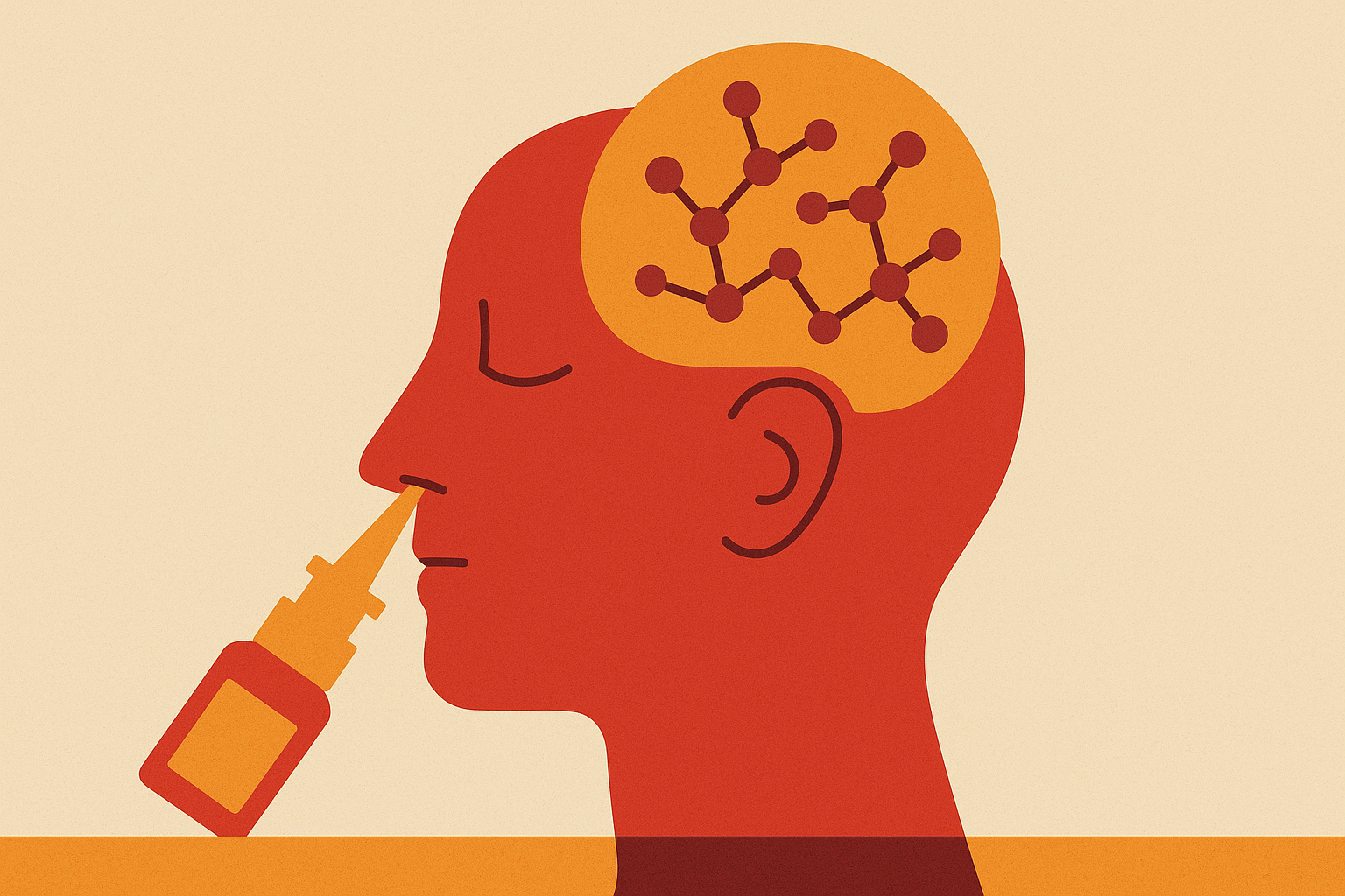 Cover illustration for “Biotech Companies Developing Nose-to-Brain Nanoparticle Platforms for CNS Indications”